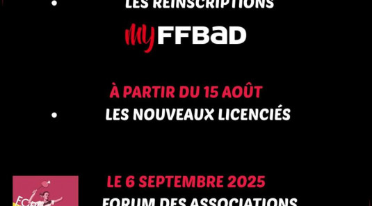 Dates d'inscriptions 2025 - 2026